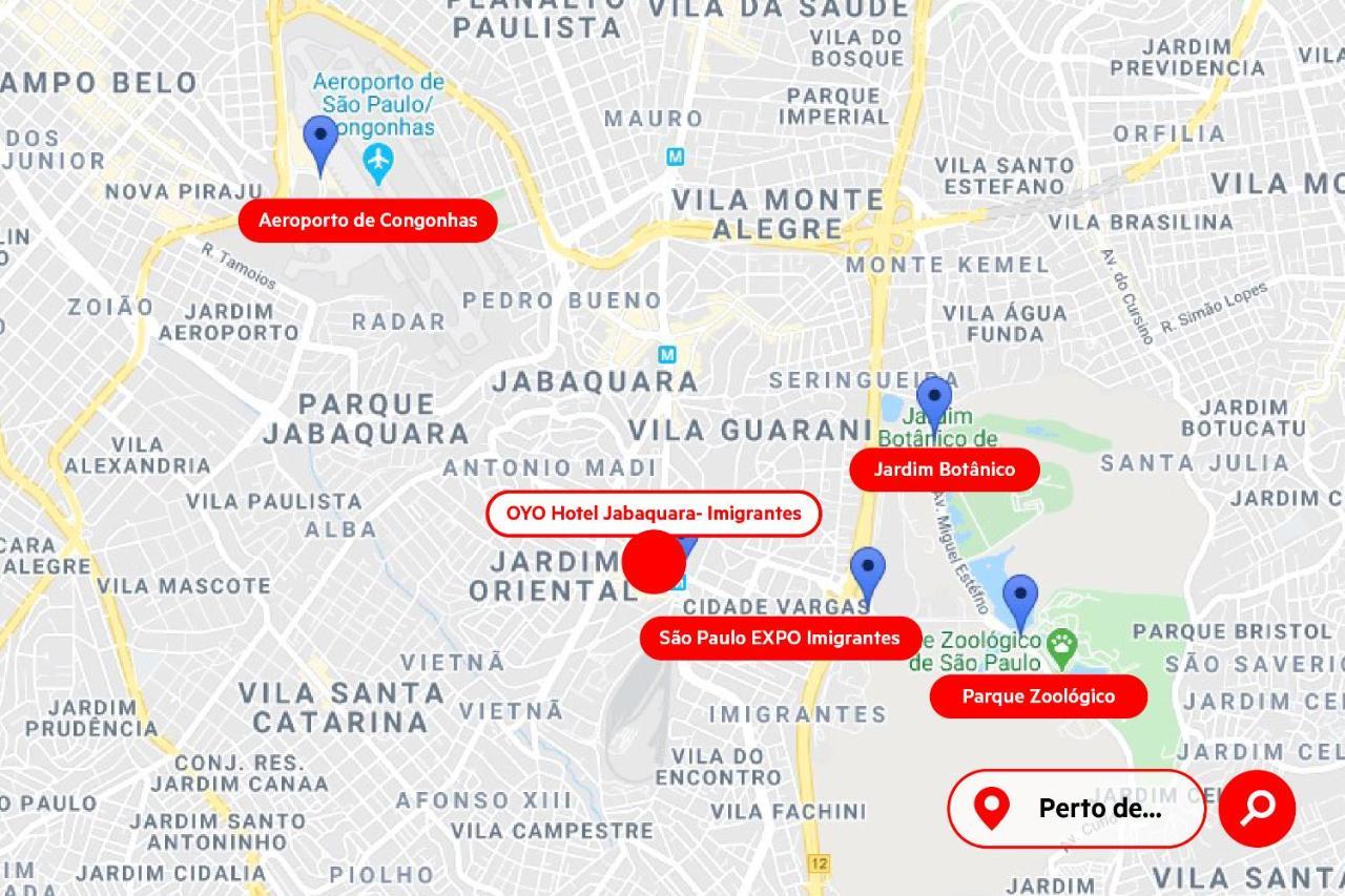 Hotel Jabaquara Imiggrantes - Metro Jabaquara - 2km Expo